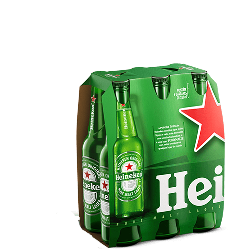 CERVEJA HEINEKEN 330ML LONG NECK PACK C UN